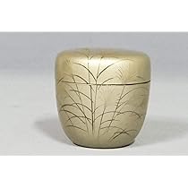 Amazon｜【茶道具】中棗 棗 芒（すすき）蒔絵 樹脂製 秋の棗 月